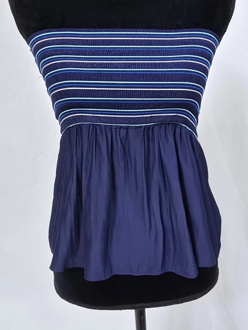 Ramy Brook Giuliana Strapless Navy Blue Strapless Top Size Small S New With Tags
